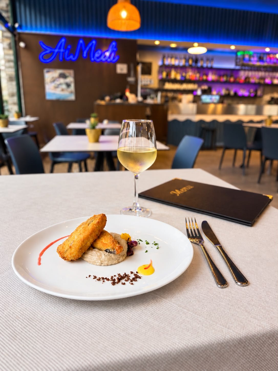 Una proposta della cucina Ai Medi, servita nel ristorante